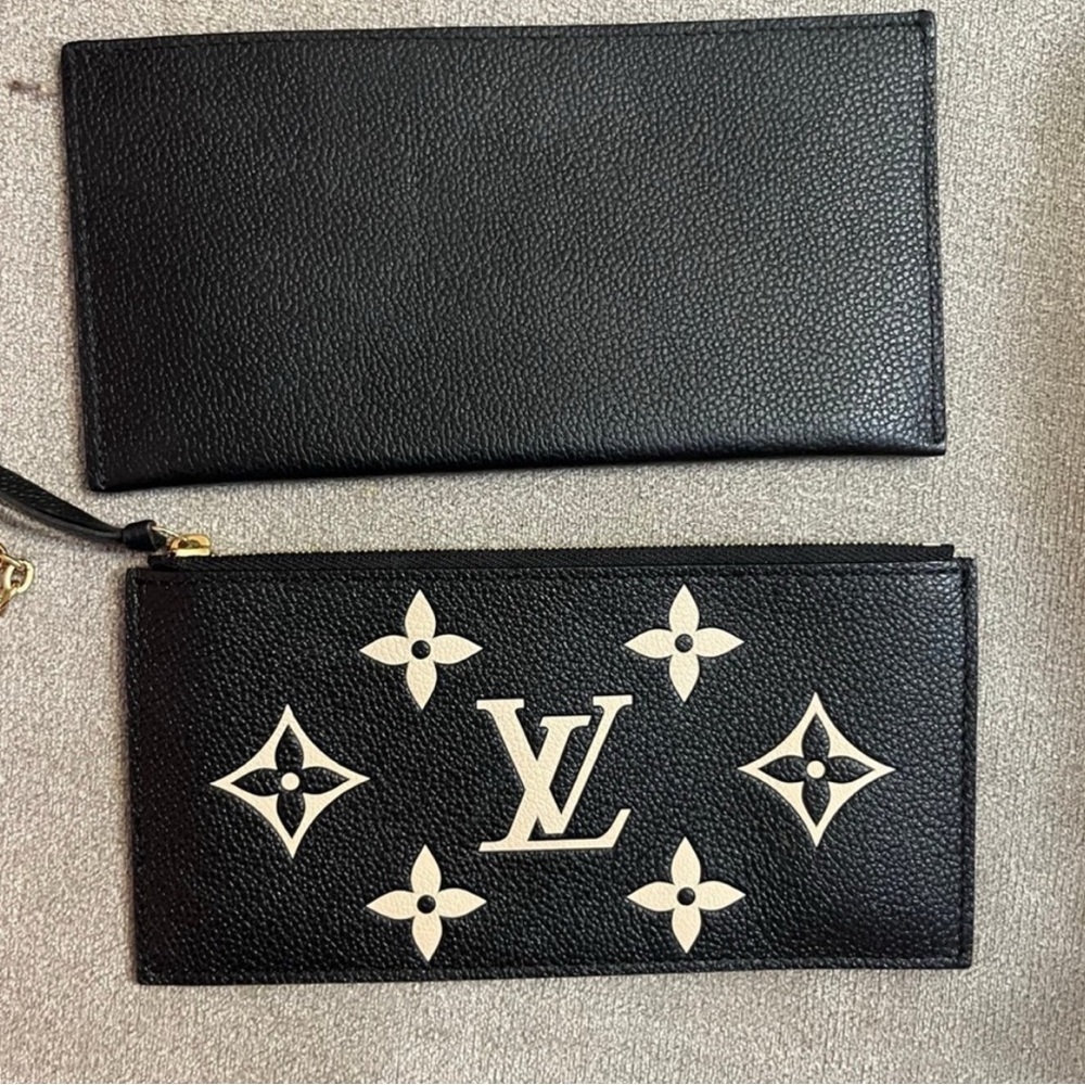 Louis Vuitton Black Felicie Pochette Bicolor Monogram Giant Empreinte - Picture 10 of 11